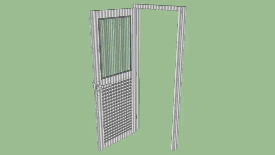 porta de aluminio