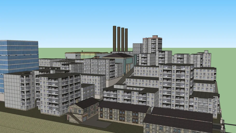 LOW POLY Town Map (unfinished)
