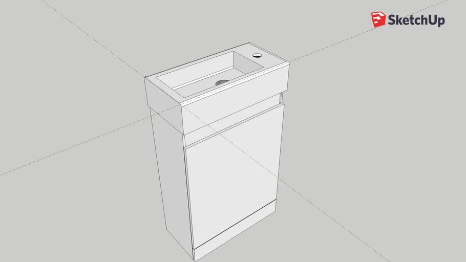Quadro FS Cloakroom Vanity Unit 20515