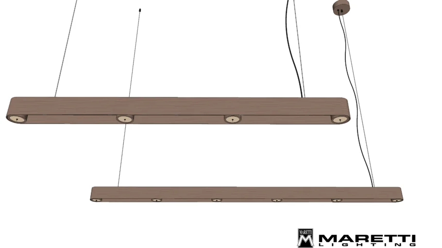 Maretti Astor straight hanging lamp bronze designed by Brands-concept