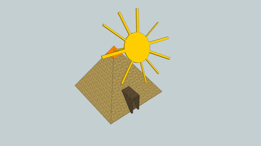 pyrimid with sun