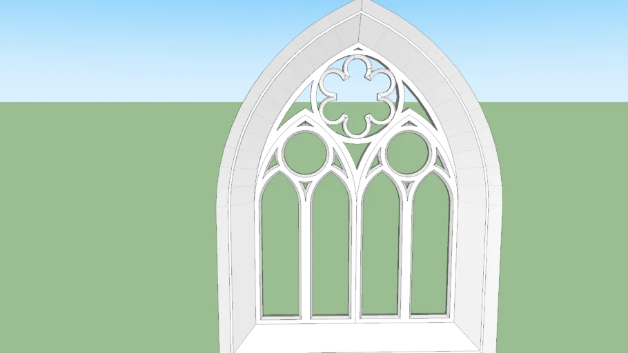 Cathedral side window simplified