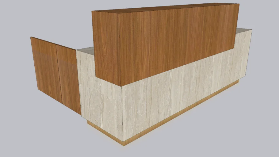 BALCÃO DE ATENDIMENTO RECEPÇÃO 2,35x0,65m