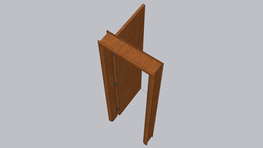 Porta madeira folha 60cm com dobraciça e fechadura