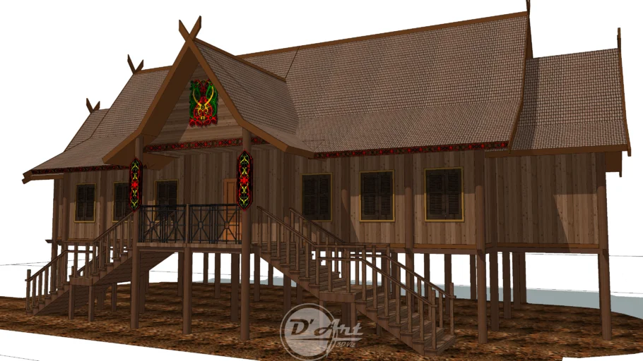 Rumah Betang / Betang House / Long House