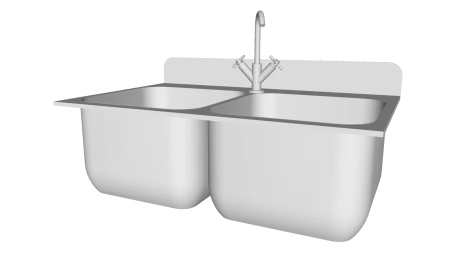 Kitchen Sink Double - Detailed