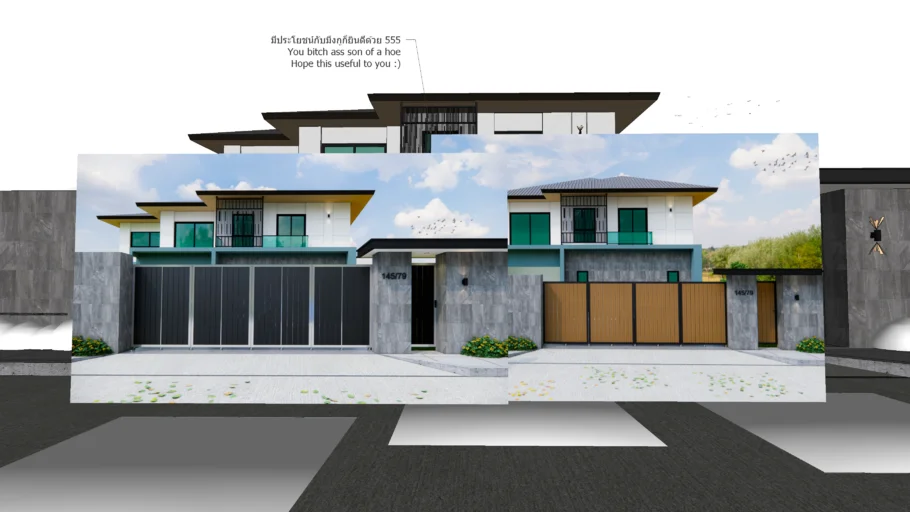 Entrance Gate ประตูรั้วหน้าบ้าน