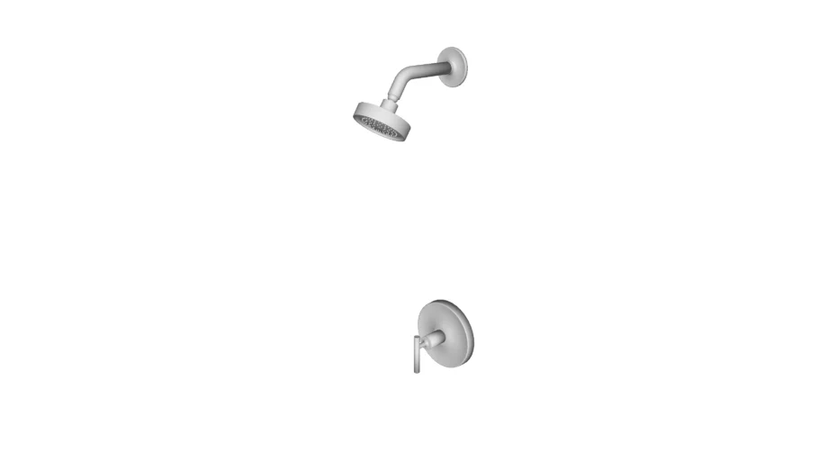 K-TS14422-4 Purist(R) Rite-Temp(R) shower valve trim with lever handle and 2.5 gpm showerhead