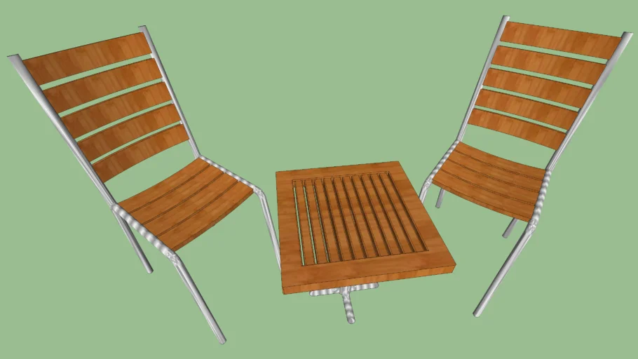 Outdoor chairs and tabel
