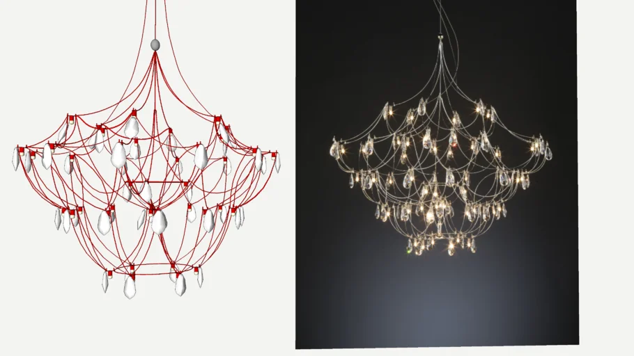 QUASAR - CRYSTAL GALAXY chandelier