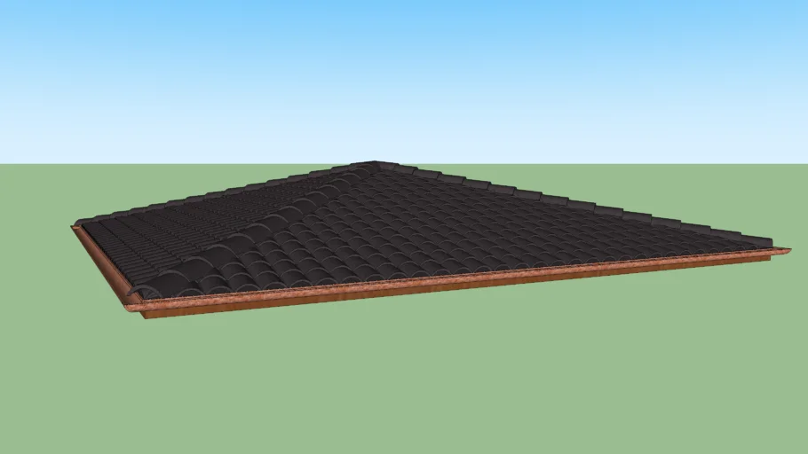 Mediterranean Shingle Roof.