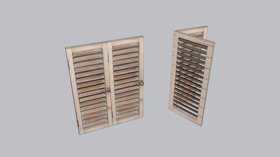 DOUBLE WINDOW WITH BLINDS
