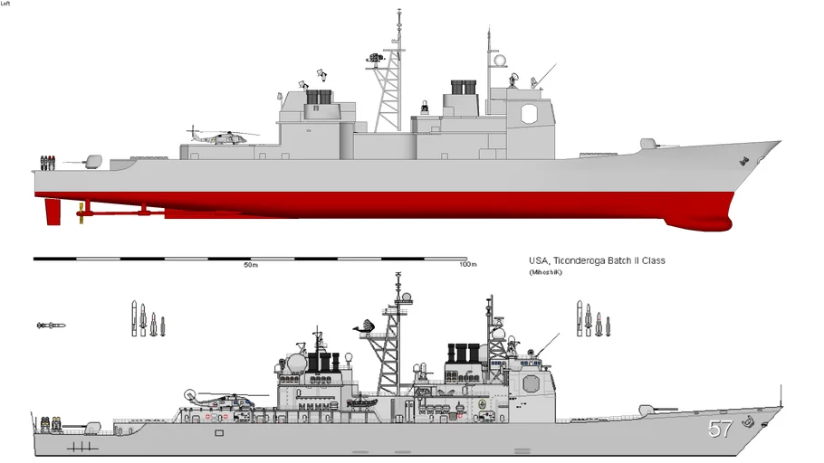 USN CG-47 Ticonderoga-class Guided Missile Cruiser | WIP