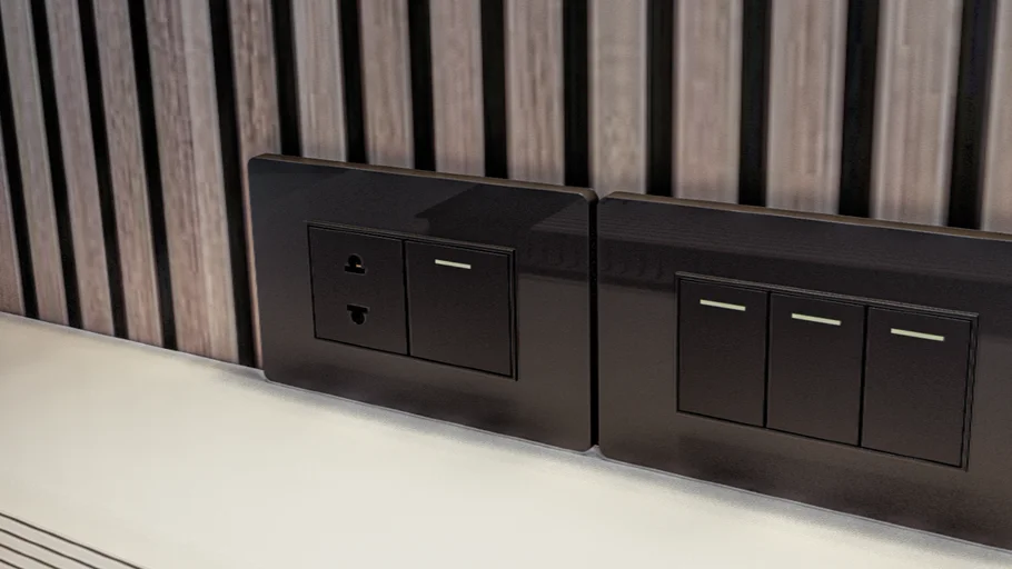 Interruptor + Tomacorriente Opalux