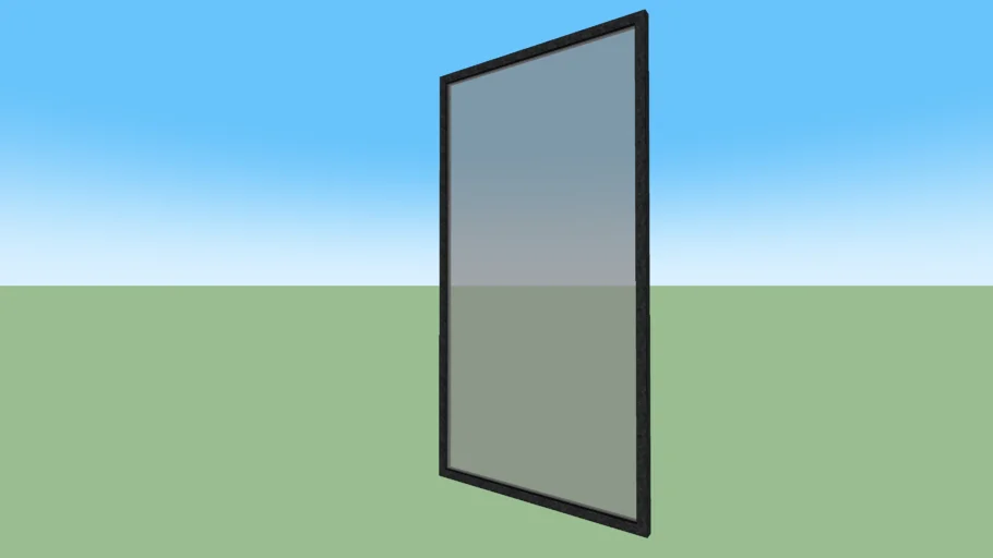 Tempered glass with metal frame