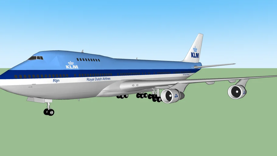 KLM Royal Dutch Airlines Boeing 747-206B PH-BUF "Rijn"