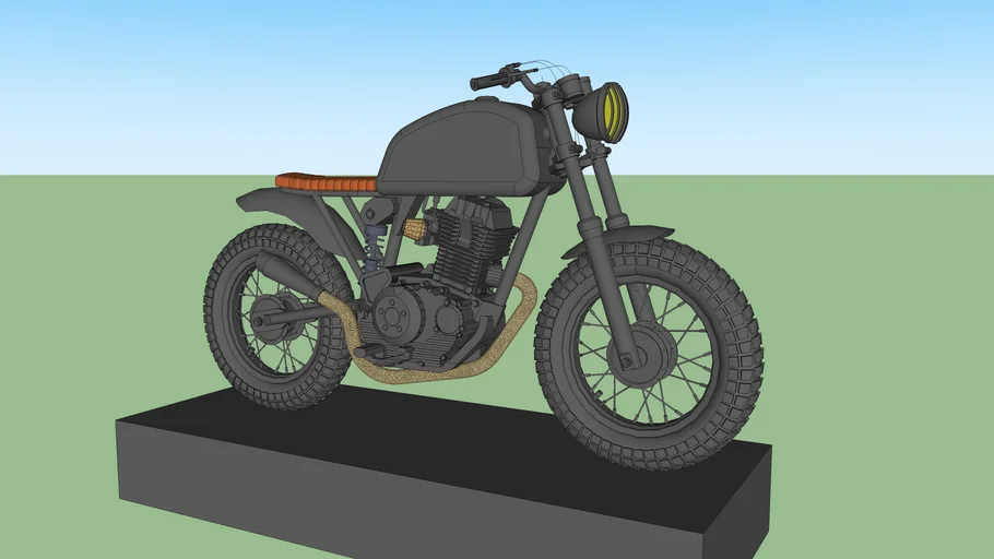 Brat Style Motorcycle