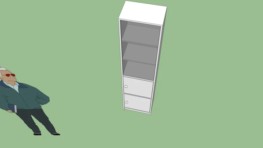 glass and wood combo tall storage unit