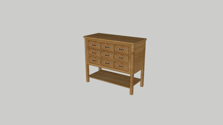 IRISH COAST SMALL CONSOLE TABLE - SUNDRIED