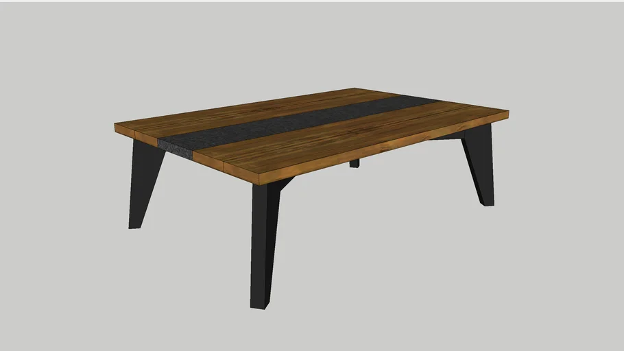 Wooden coffee table