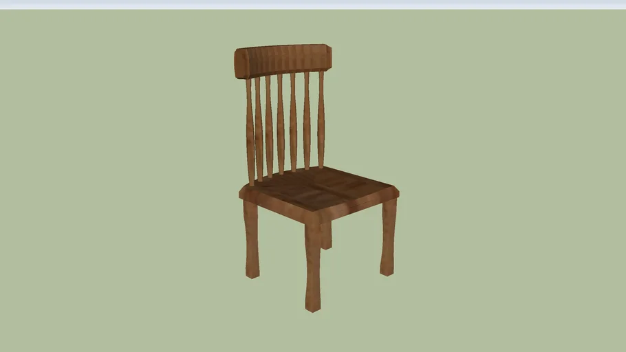 Simple wooden chair