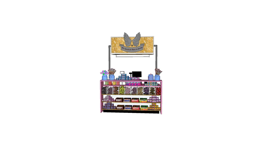 Sweet shop counter