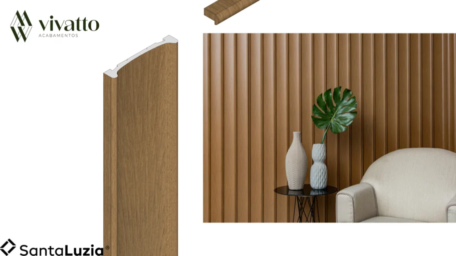 Painel Ubá Cumaru 10x280cm - Santa Luzia Poliestireno