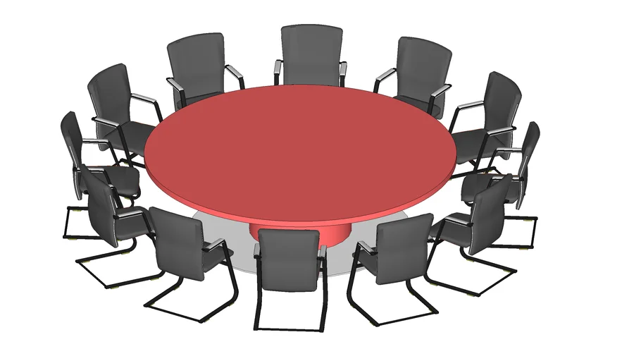 Banquet Table with 12 Chairs
