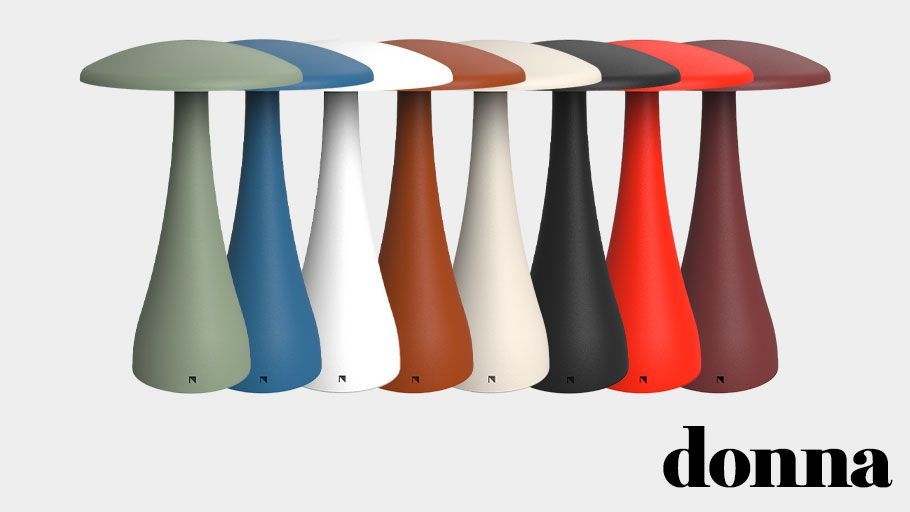 donna | luminária de mesa portátil recarregável e dimerização