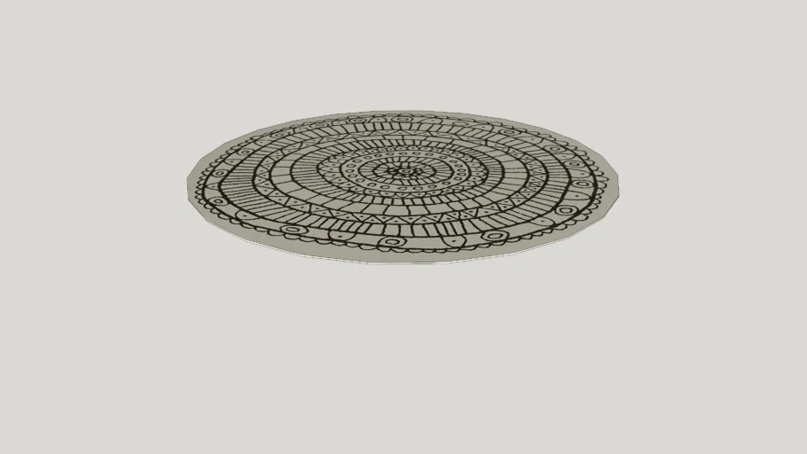 6' circle rug