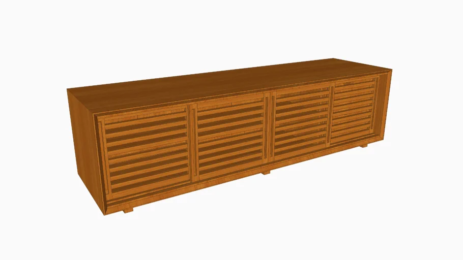 Rack ripado vazado L1,80 x P0,40 x A0,50m