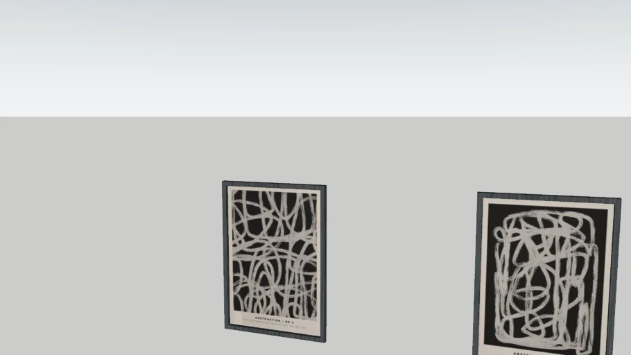 Studio Malek Abstraction Set marco roble 50x70cm