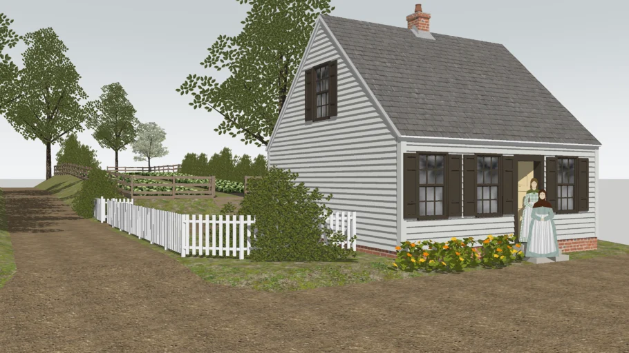 1840 dutch colonial cottage