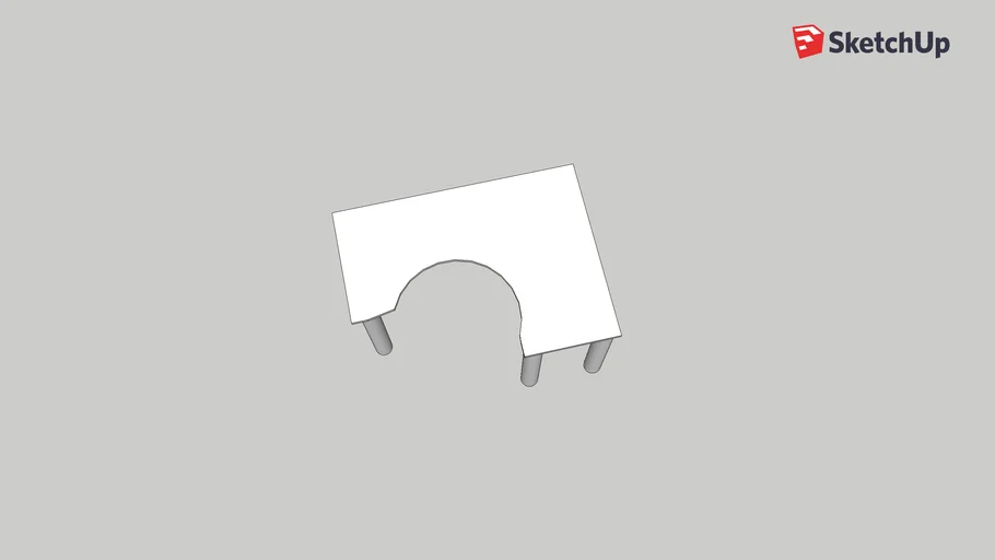 Round edge desk