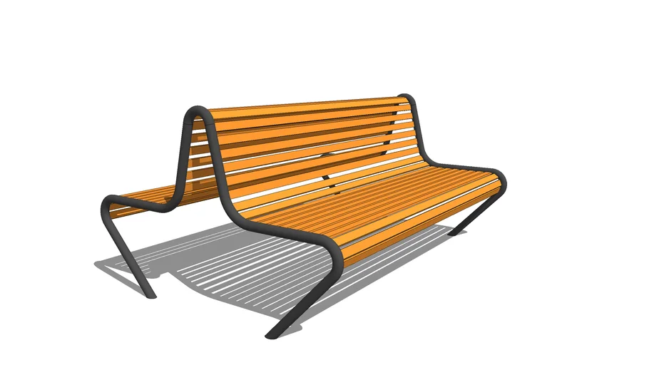 Скамейка «Яуза» двухсторонняя В 1.2