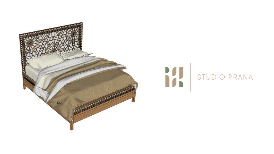 Bed Rattan Bohemian Style