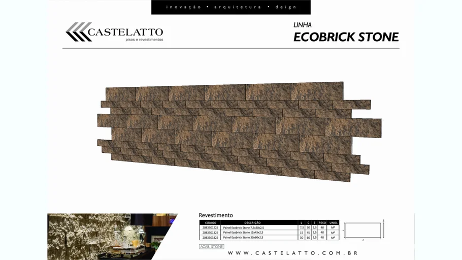 Ecobrick Stone Castelatto