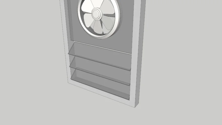 Window with ventilation fan
