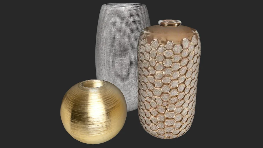 Decor - Vasos decorativos 3 unidades