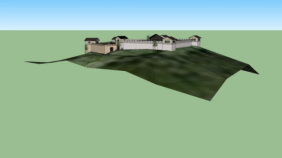 Cetatea dacică Costeşti - Blidaru, reconstituire 3D