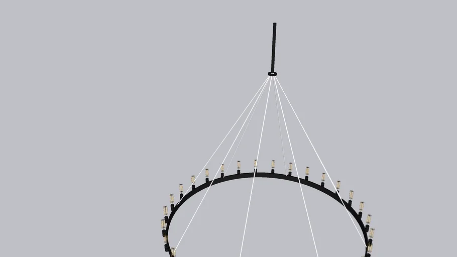 CAMINO VINTAGE FILAMENT ROUND CHANDELIER 50