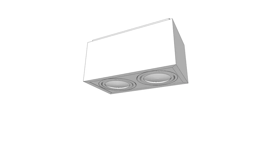 Plafon BOX 2XPAR20