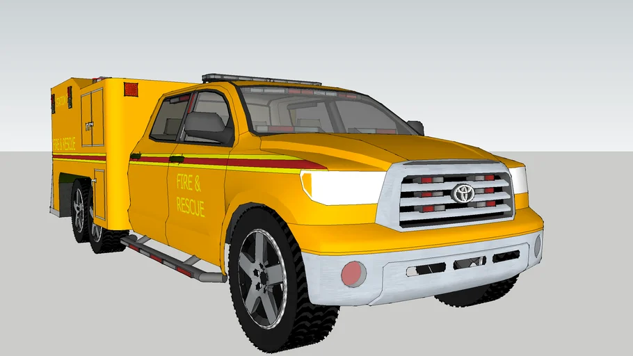 Toyota Tundra Fire Rescue Truck | 3D Warehouse