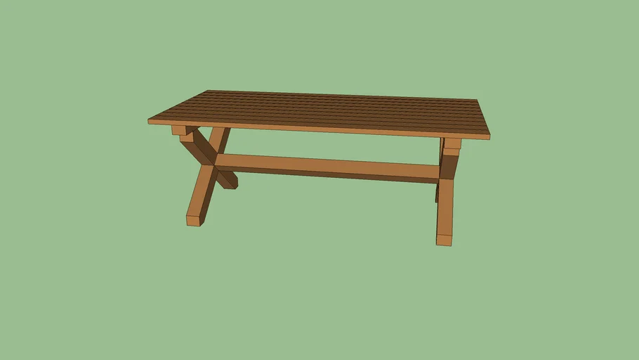 Wooden table | 3D Warehouse