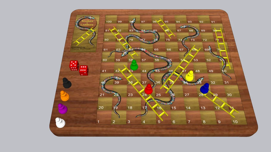 Snakes and ladders game
