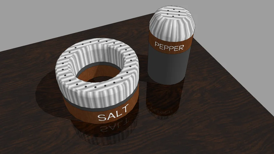 Modern Salt and Pepper Shaker