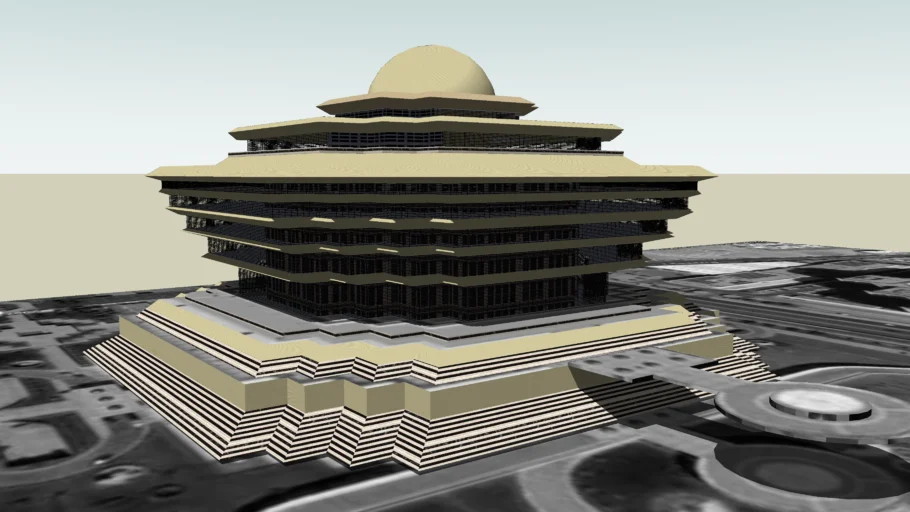 model of the ministry of interior,riyadh,ksa