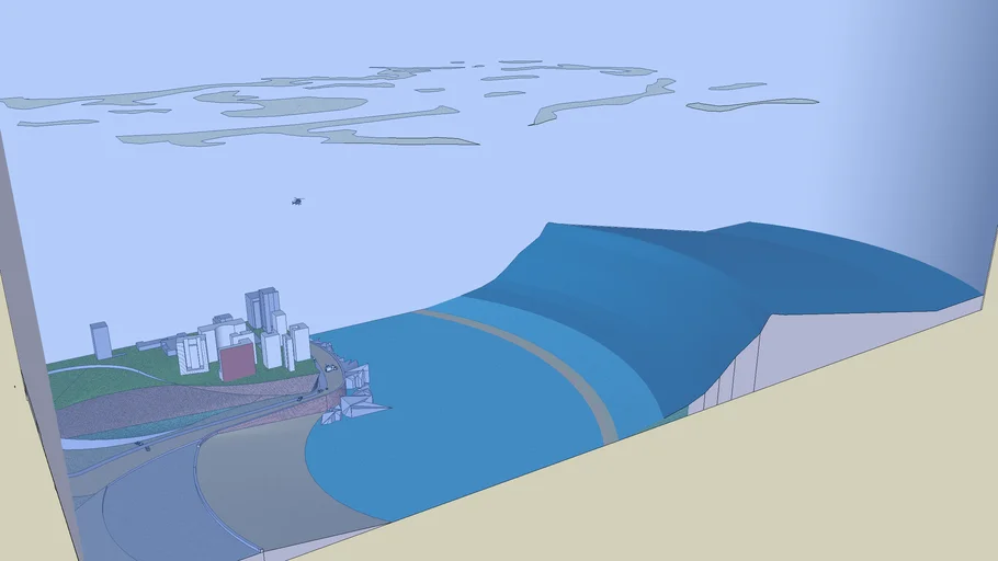 Big wave tsunami