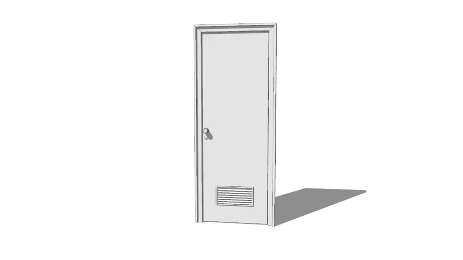 Office Door with Vent.