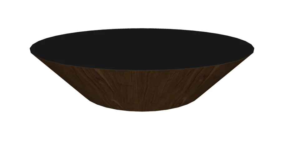 Dorset Coffee Table in Black Glass and Cathedral Ebony by Modloft